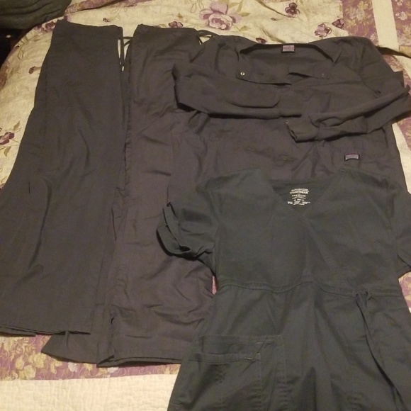 Cherokee Pants - LAST PRICEXS Gray Phlebotomist Nurse Scrubs Jacket